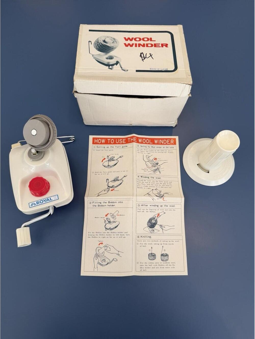 Royal Wool Winder With Instructions New In Box Made In Japan